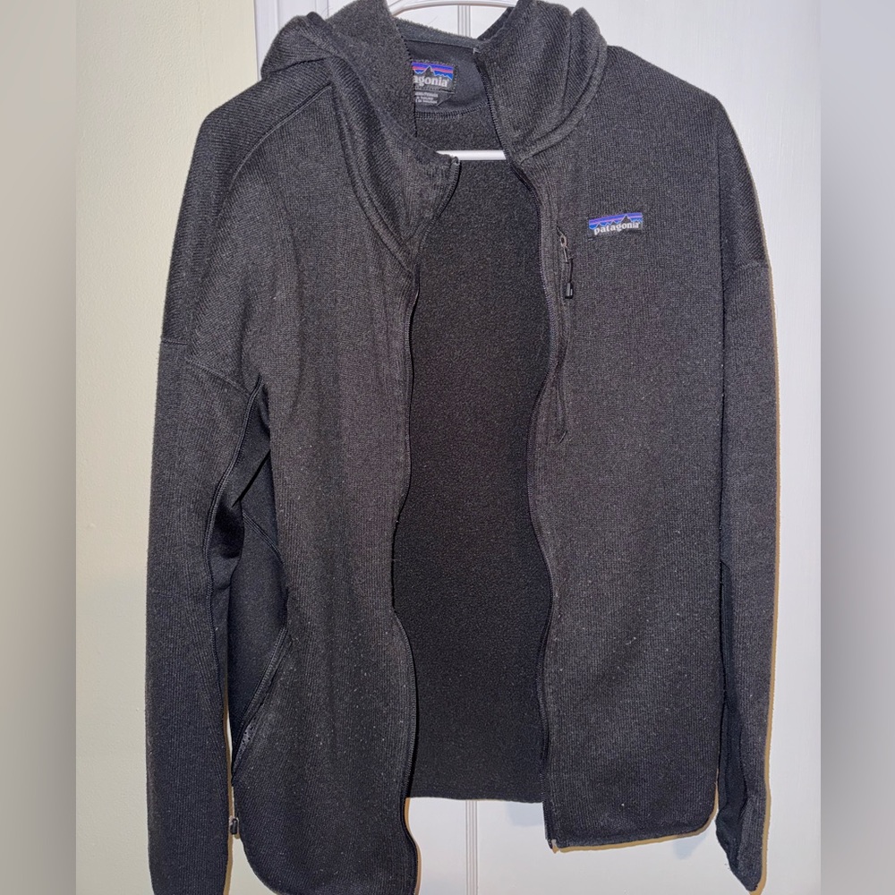 Patagonia Women's Charcoal Zip-Up Better Sweater Hoody